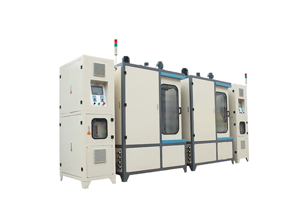 三工位工頻氣缸套淬火機床是怎樣工作的